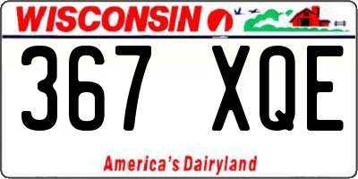 WI license plate 367XQE