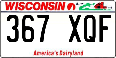 WI license plate 367XQF