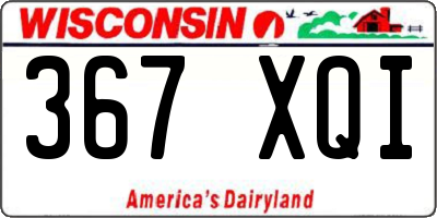 WI license plate 367XQI