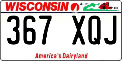 WI license plate 367XQJ