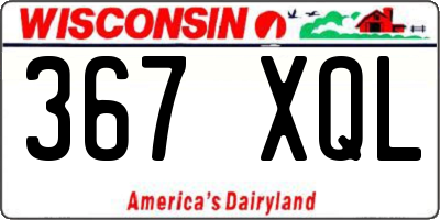 WI license plate 367XQL