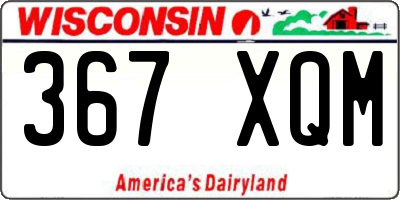 WI license plate 367XQM