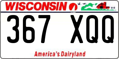 WI license plate 367XQQ
