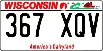 WI license plate 367XQV