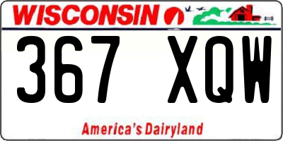 WI license plate 367XQW