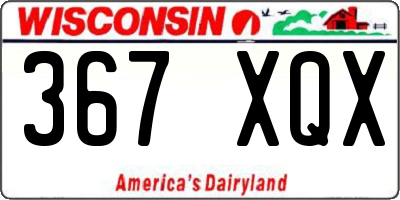 WI license plate 367XQX