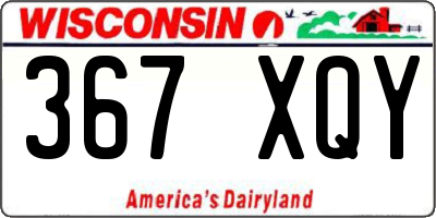 WI license plate 367XQY