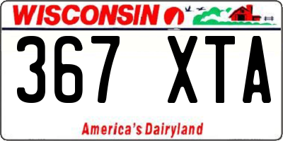 WI license plate 367XTA