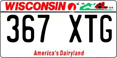 WI license plate 367XTG