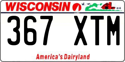 WI license plate 367XTM