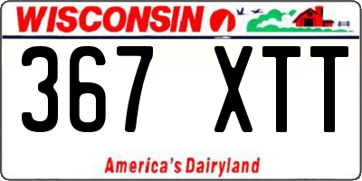 WI license plate 367XTT