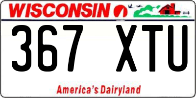 WI license plate 367XTU