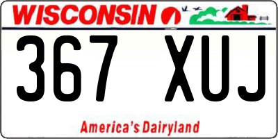 WI license plate 367XUJ