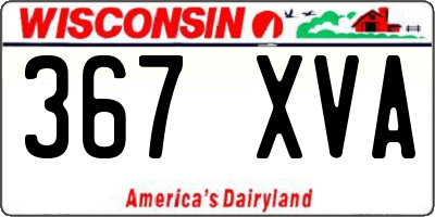 WI license plate 367XVA