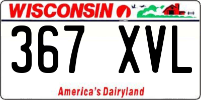 WI license plate 367XVL