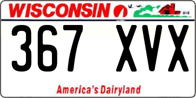 WI license plate 367XVX