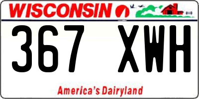 WI license plate 367XWH