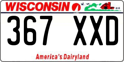 WI license plate 367XXD
