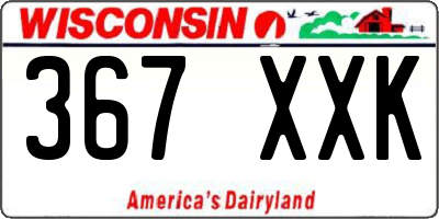 WI license plate 367XXK