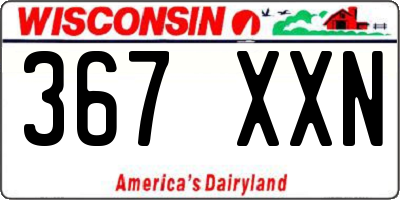 WI license plate 367XXN