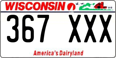 WI license plate 367XXX