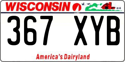 WI license plate 367XYB