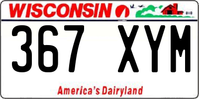 WI license plate 367XYM