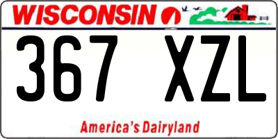 WI license plate 367XZL