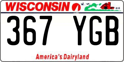 WI license plate 367YGB