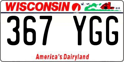 WI license plate 367YGG