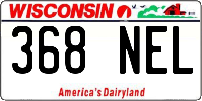 WI license plate 368NEL