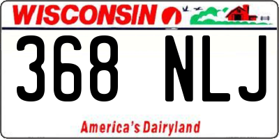 WI license plate 368NLJ