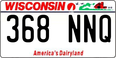 WI license plate 368NNQ