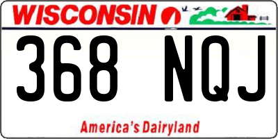 WI license plate 368NQJ