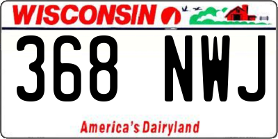 WI license plate 368NWJ