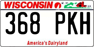 WI license plate 368PKH