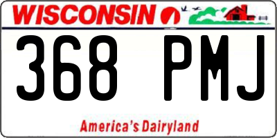 WI license plate 368PMJ