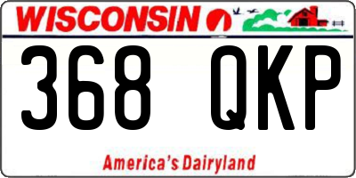 WI license plate 368QKP