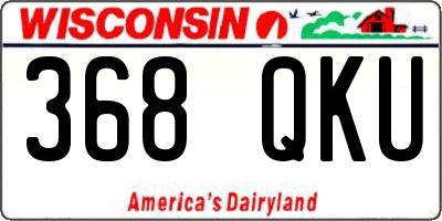 WI license plate 368QKU