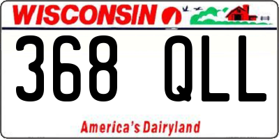 WI license plate 368QLL