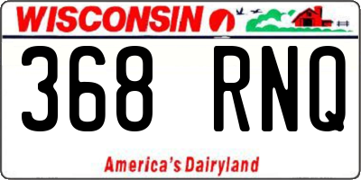 WI license plate 368RNQ
