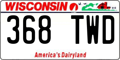 WI license plate 368TWD