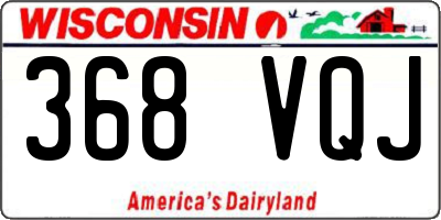 WI license plate 368VQJ