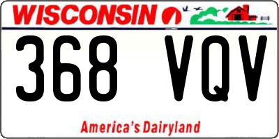 WI license plate 368VQV