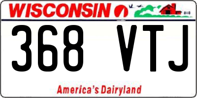 WI license plate 368VTJ