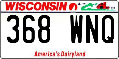WI license plate 368WNQ