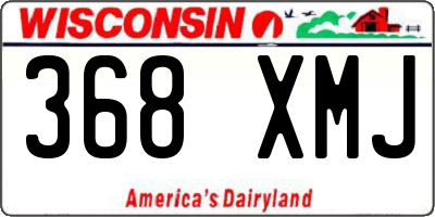 WI license plate 368XMJ