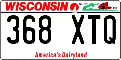 WI license plate 368XTQ