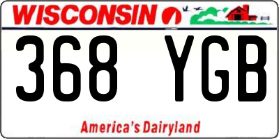 WI license plate 368YGB