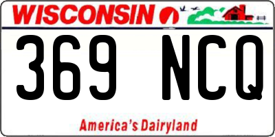WI license plate 369NCQ